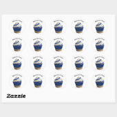 Sticker Rond Chef Cupcake (Feuille)