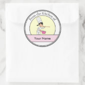 Sticker Rond Chef de dessin (Sac)