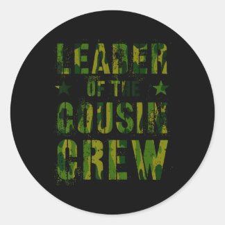 Sticker Rond Chef de la troupe des cousins Drôle grand-mère gra