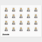 Sticker Rond Chef de Ramen (Feuille)