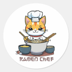 Sticker Rond Chef de Ramen