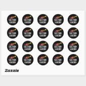 Sticker Rond Chef de section Musique de trompette (Feuille)