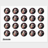 Sticker Rond Chef en cuisine (Feuille)