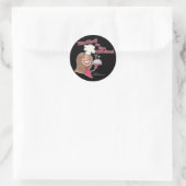 Sticker Rond Chef en cuisine (Sac)
