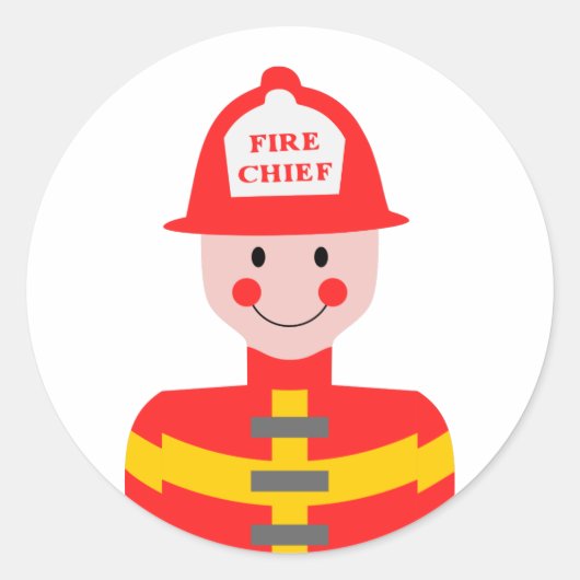 Sticker Rond Chef Fire (Devant)