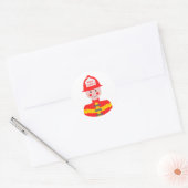 Sticker Rond Chef Fire (Enveloppe)