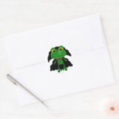 Sticker Rond Chef Frogula : Cute Vampire Frog (Enveloppe)