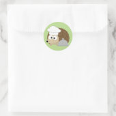 Sticker Rond Chef Hedgehog (Sac)