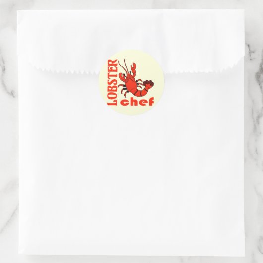 Sticker Rond chef homard (Sac)