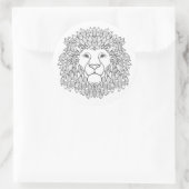 Sticker Rond Chef inspiré 3 de lion (Sac)