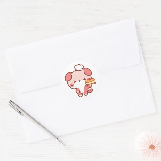Sticker Rond chef puffi (Enveloppe)