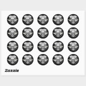 Sticker Rond Chef Skull 3.1 (Feuille)
