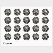 Sticker Rond Chef Skull 5 (Feuille)