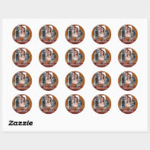 Sticker Rond Chefs amérindiens (Feuille)
