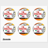 Sticker Rond Chemin critique (Feuille)