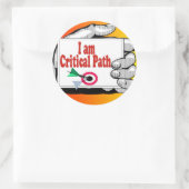 Sticker Rond Chemin critique (Sac)