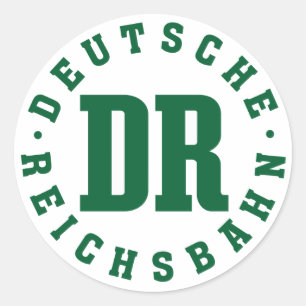 Sticker Rond Chemin de fer est-allemand - Deutsche Reichsbahn