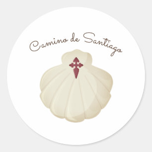 Sticker Rond Chemin de Saint-Jacques