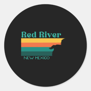 Sticker Rond Chemin d'équitation de la rivière Rouge les années