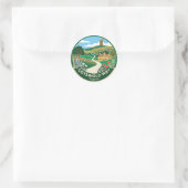 Sticker Rond Chemin des Cotswold Angleterre (Sac)
