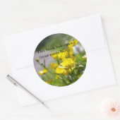 Sticker Rond Chemin des fleurs (Enveloppe)