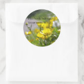 Sticker Rond Chemin des fleurs (Sac)