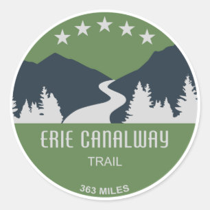 Sticker Rond Chemin Erie Canalway