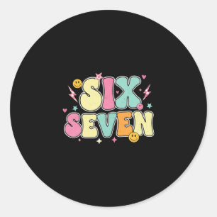 Sticker Rond Chemise 67 pour enseignants 67 Mème Femme Enseigna