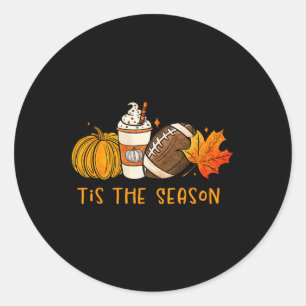 Sticker Rond Chemise Automne Pour Femmes Citrouille Halloween T