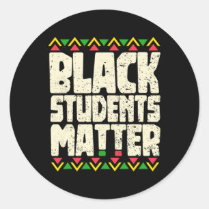 Sticker Rond Chemise Black Students Problem, Mois de l'histoire
