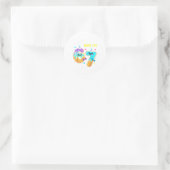 Sticker Rond Chemise d'anniversaire 7 ans fille 7 ans J'avais 6 (Sac)