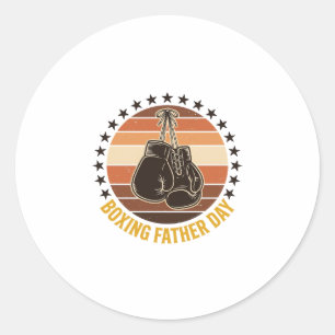 Sticker Rond Chemise de conception de gants vintage de jour de