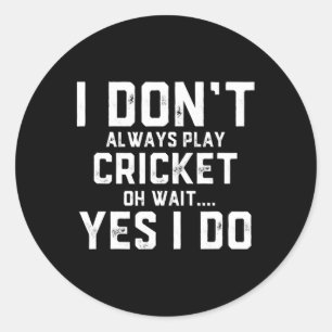 Sticker Rond Chemise de cricket - Vêtements athlétiques pour en