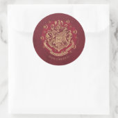 Sticker Rond Chemise de fer rouge HOGWARTS™ Crest (Sac)