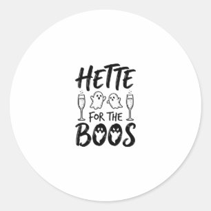 Sticker Rond Chemise de fête fantôme Halloween pour les huées