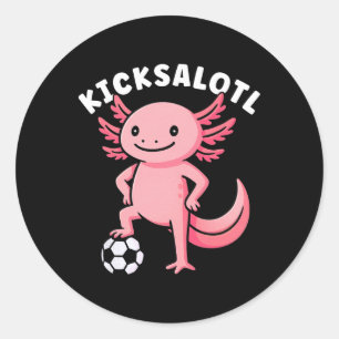 Sticker Rond Chemise de football drôle pour jeunes garçons fill