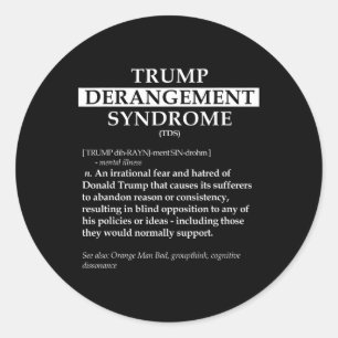 Sticker Rond Chemise De La Définition Politique Tds - Dérangeme