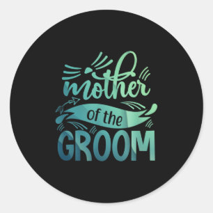 Sticker Rond Chemise de la mère du marié enterrement de vie de