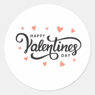 Sticker Rond Chemise de la Saint Valentin | Cadeau mignon et ro