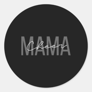 Sticker Rond Chemise de maman de meneuse de claque Maman Maman