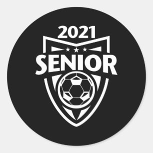 Sticker Rond Chemise de remise des diplômes de football senior