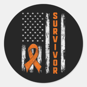 Sticker Rond Chemise de sensibilisation au cancer du sang2