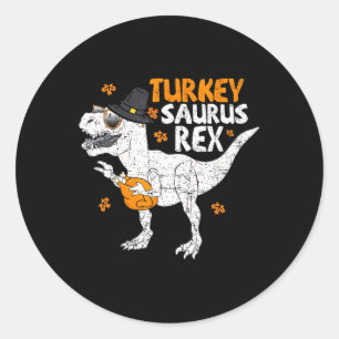 Sticker Rond Chemise de Thanksgiving pour garçons et enfants Tu