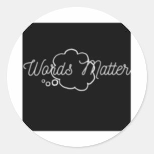 Sticker Rond Chemise des mots