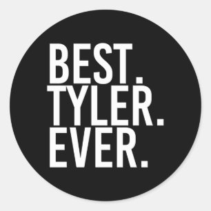 Sticker Rond Chemise drôle de Tyler pour hommes Cadeau pour pèr