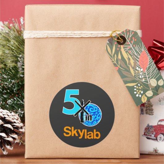 Sticker Rond Chemise du 50e anniversaire de Skylab (vacances)