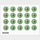Sticker Rond Chemise Gorge Washington (Feuille)
