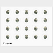 Sticker Rond Chemise Identités Micro Maternité Jésus Base de Fo (Feuille)