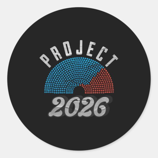 Sticker Rond Chemise Project 2026  (Devant)