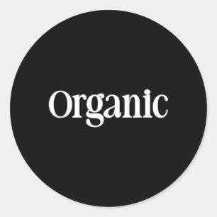 Sticker Rond Chemise qui dit bio - Un design qui dit